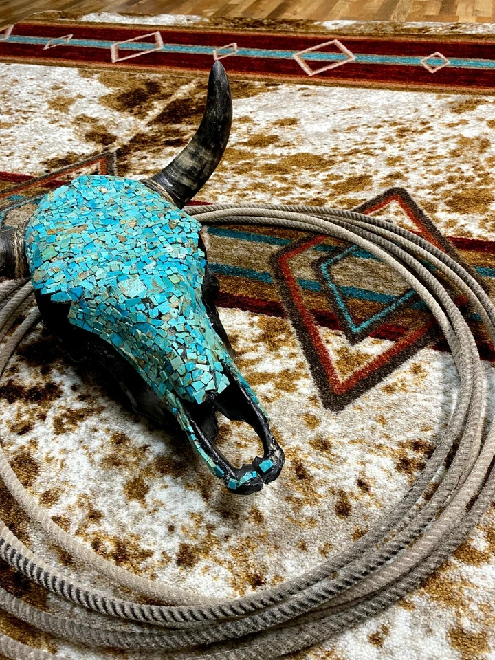 Alfombra de cabina de campo American Dakota Fire Hide True Western Southwest 2'x8' Foto 2 de 2