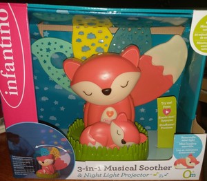infantino 3 in 1 musical soother & night light projector