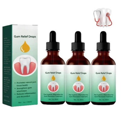 MARKENLOS Gum Nachwachsen Tropfen-Verjüngen Sie Ihr Zahnfleisch mit Leichtigkeit