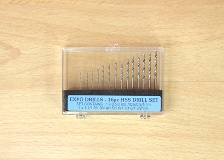 Expo 11516 16pc High Speed Steel Twist Drill Set 0.5 - 2.0 mm