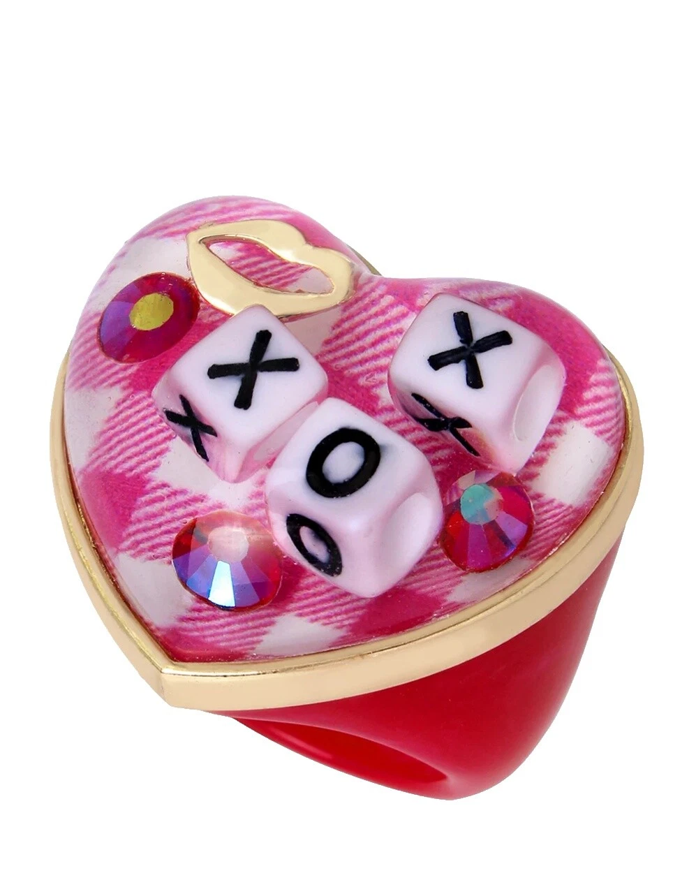7.5 anillos amor Betsey Johnson Anillos de Moda