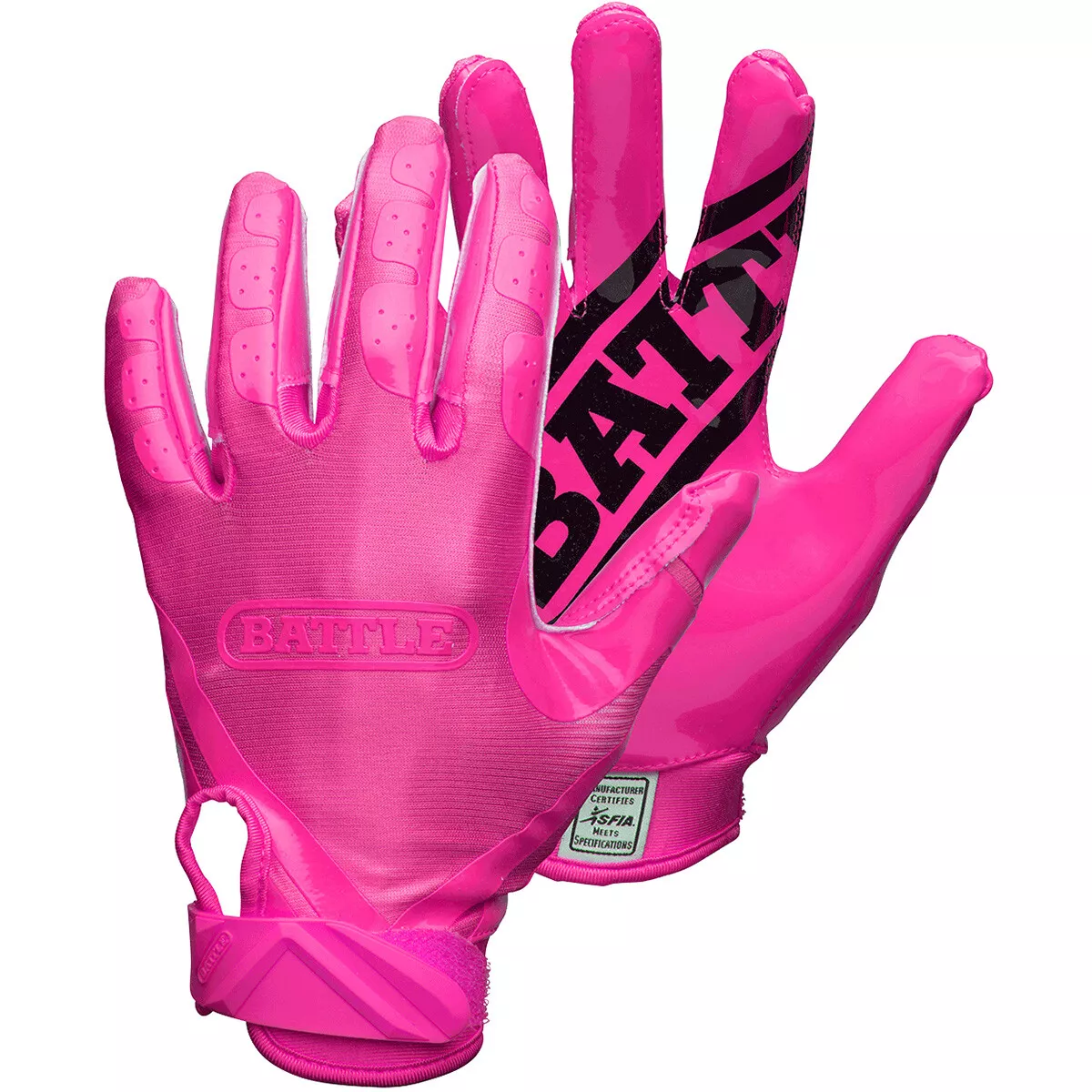 Battle Sports Adult DoubleThreat Football Gloves Pink Pink eBay