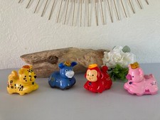 924⚜️ Lot de 4 Animo Tut Tut Bolides Figurines Vtech Le Guépard, Cochon, L'âne