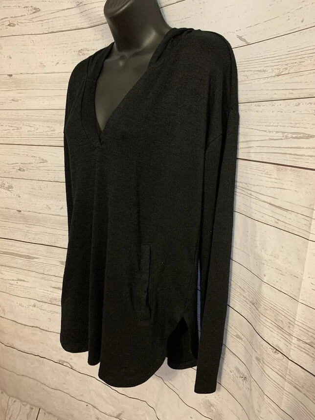 Pullover negro con capucha para mujer Banana Republic talla S pequeño Foto 3 de 4