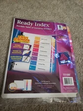 Avery Ready Index Table Of Contents Reference Divider - 8 tab 6 set - NEW Sealed