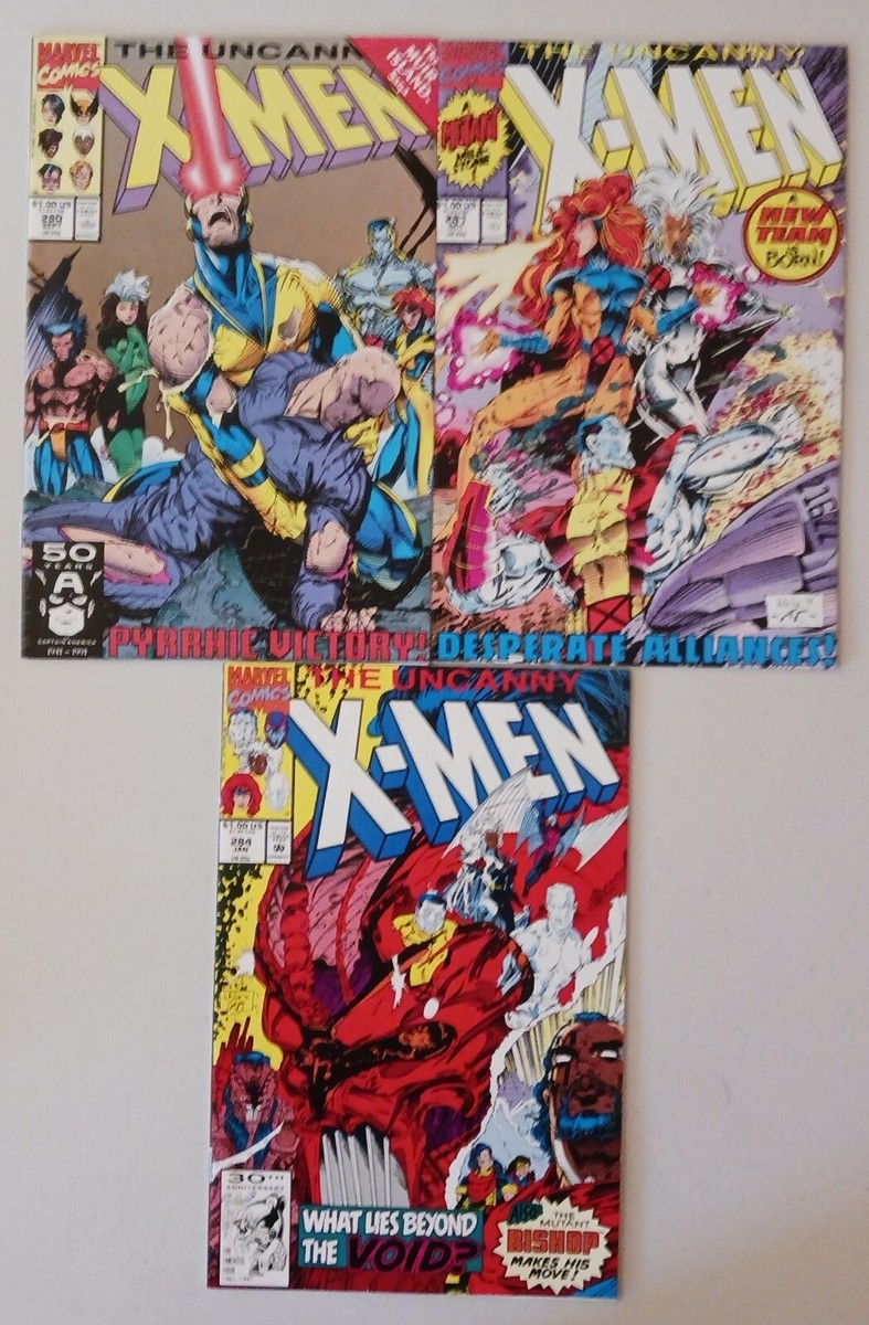 Uncanny X-Men # 280, 281, 284 (1991 Marvel) High Grade (NM