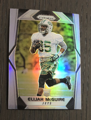 2017 Prizm ELIJAH MCGUIRE #298 RC New York Jets Rookie Silver Prizms Card