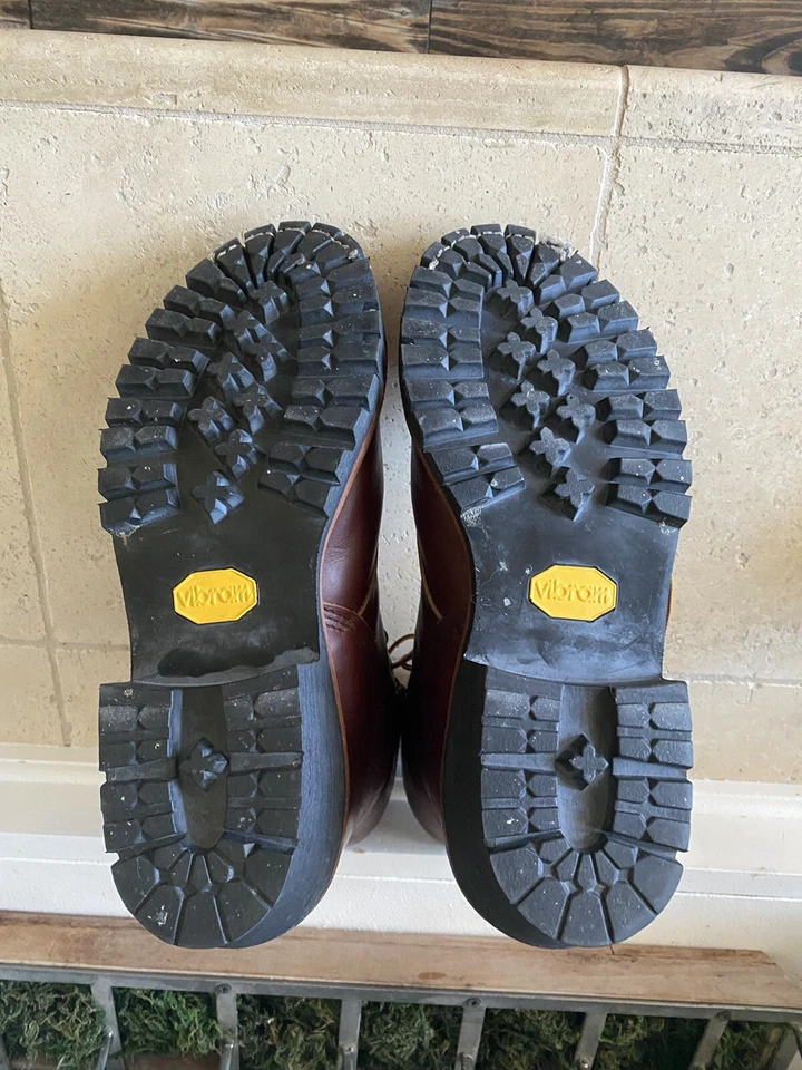 GREAT RED WING Hechas en EE. UU. 4418 Puntera de Acero Lisa Leñador Hombres Botas de Trabajo Talla 10D Foto 4 de 4