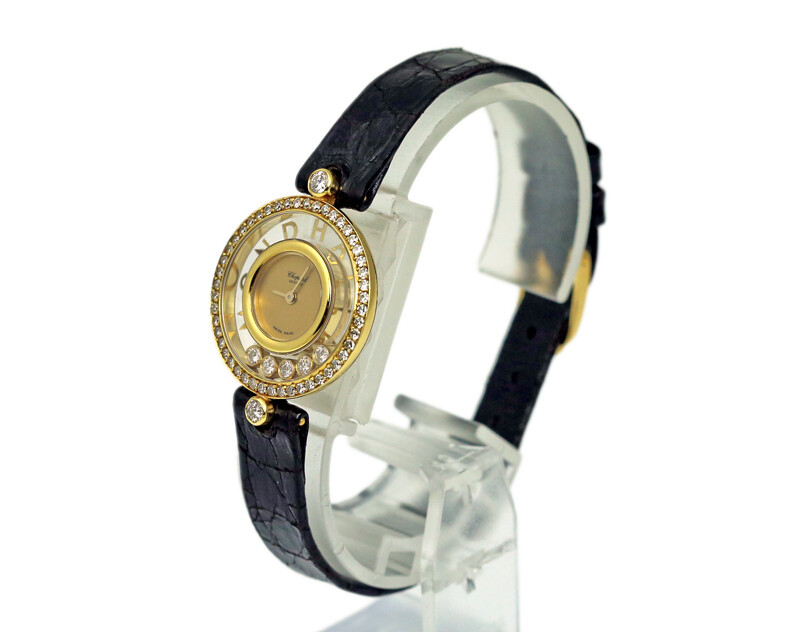 Chopard Happy Diamonds Gold Women's Watch - 203926-12 for sale