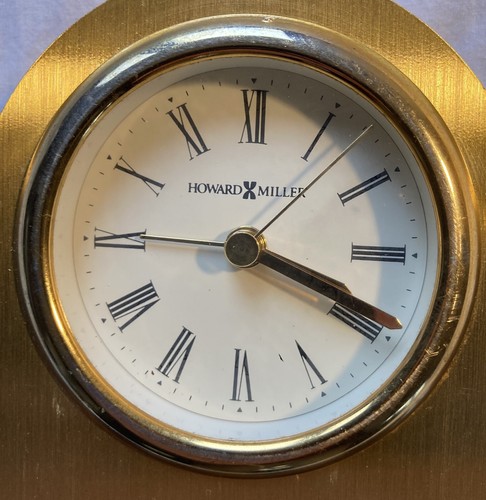 Howard Miller 645-289 San Francisco Solid Aluminum Alarm Clock Brass Gold Finish - Picture 2 of 8