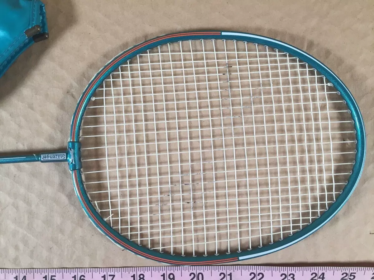 Slazenger Panther Player Alloy Steel badminton racquet with cover Turquoise