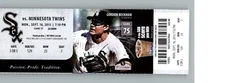 Minnesota Twins vs Chicago White Sox 9/16/2013 Full Ticket  - Gordon Beckham