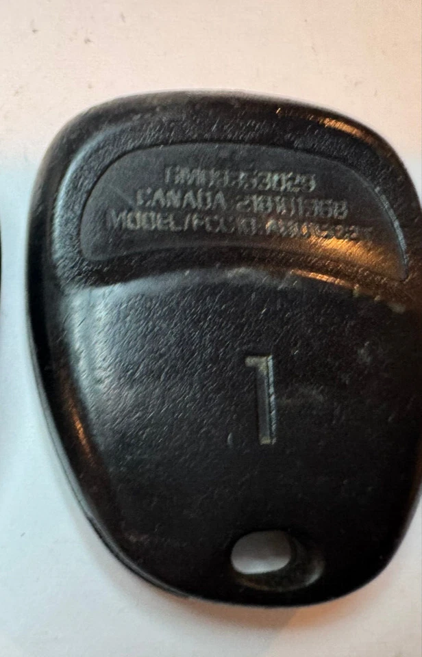 汽车无钥匙遥控器原始设备制造商凯迪拉克 DEVILLE 2000 ABO1502T 控制钥匙链 #1 — 第 4/4 张图片