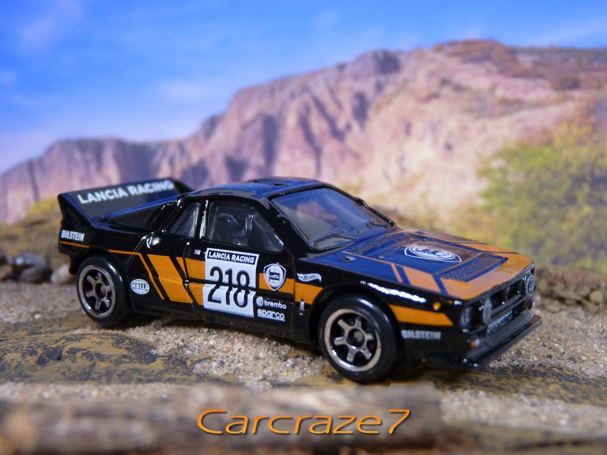 2026 Hot Wheels Silver Series Rally Racers Black Lancia Rally
