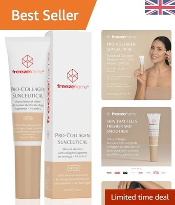 Getönte mineralische Sonnencreme LSF 30 für alle Hauttypen - Anti-Falten & 30ml