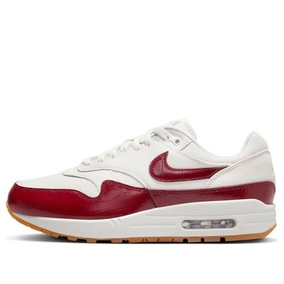 Nike Air Max 1 LX Shoes White Team Red US 12.5 Women s / 11 Men s FJ3169-100