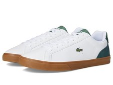 Tenis estilo de vida de cuero blanco Lacoste Lerond Pro 123 4 CMA para hombre 11,5 $115 NUEVAS
