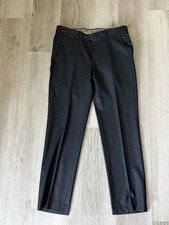 Ermenegildo Zegna Men's Wool Black Trouser Pant Size IT48