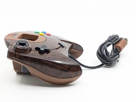 SEGA Dreamcast Wood Grain Controller HKT-7700 Limited Edition Dream Point Tested
