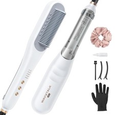 Wavytalk Pro Steam Hair Straightener Brush, Steamline Pro 3 in 1 Straightening B