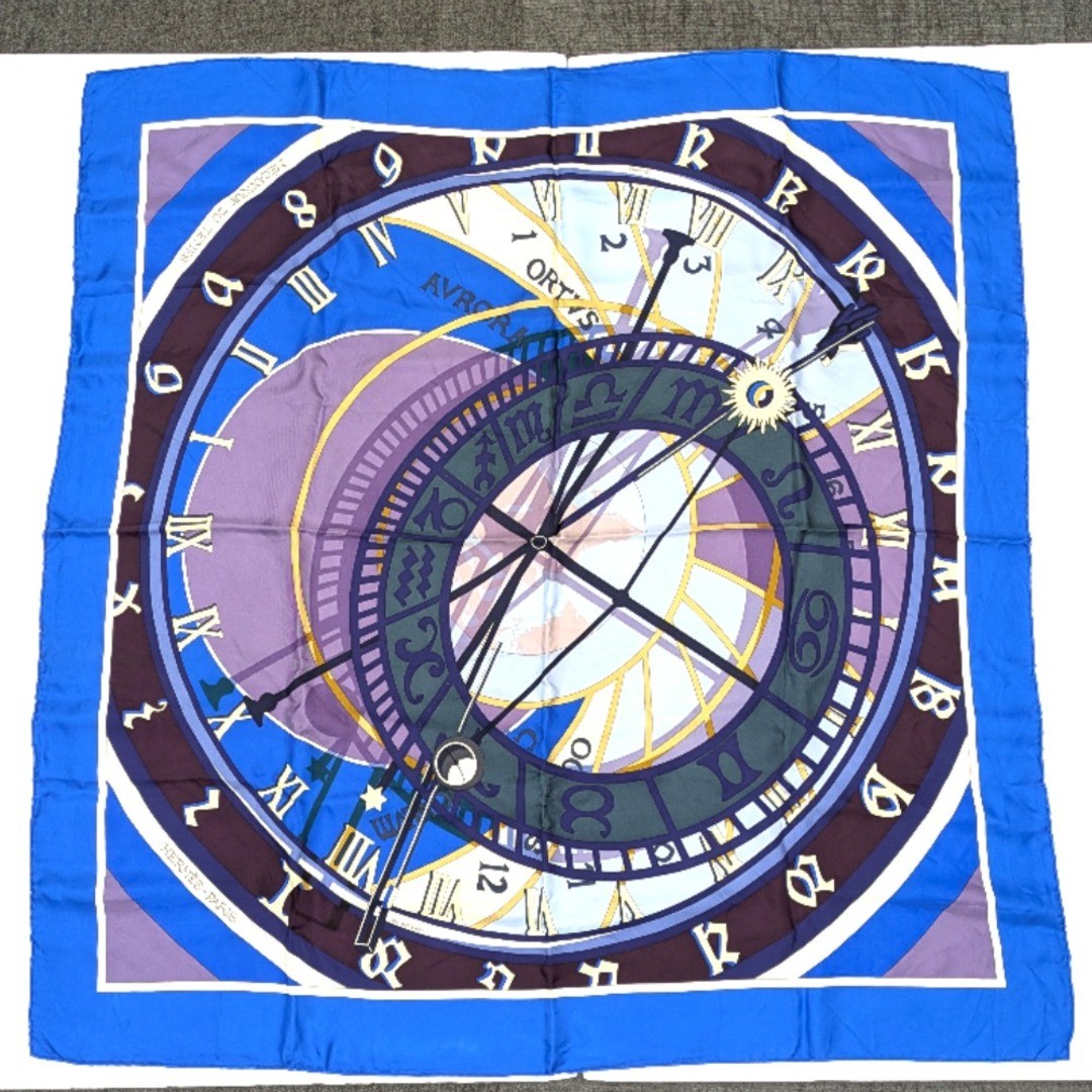Vintage Hermes Carre 90 Silk Scarf Hours Rig Dz802732