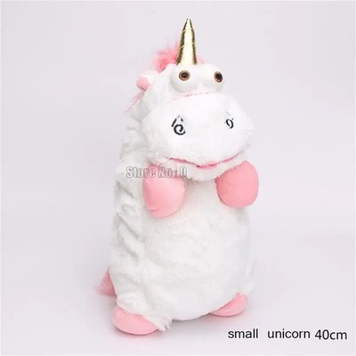 Despicable Me FLUFFY Agnes' Unicorn White Fuzzy Plush Minion 