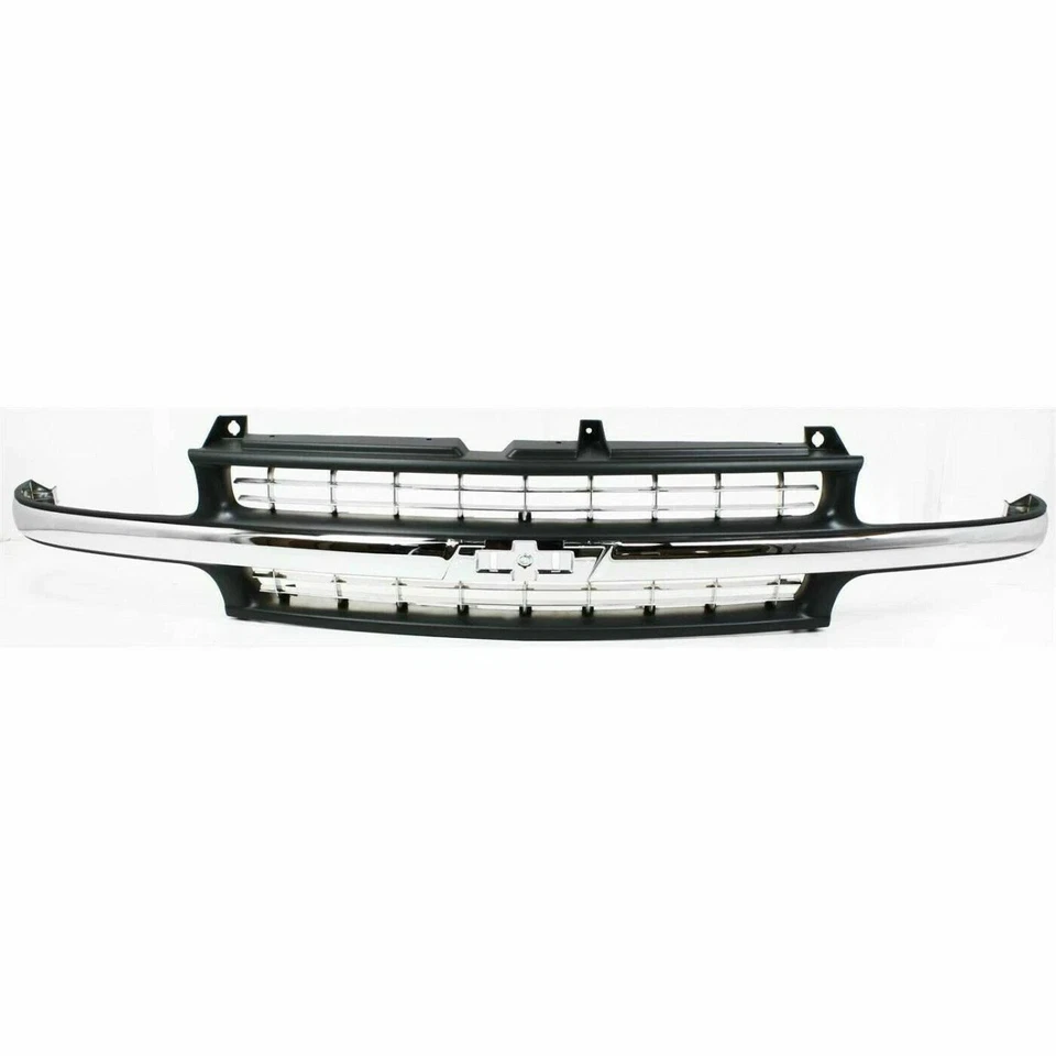 Grille Assembly & Lights &Brackets For 99-02 Silverado 1500/01-06 Suburban Tahoe Foto 3 de 4