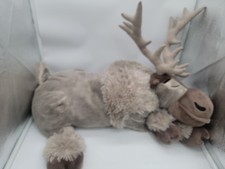 Disney Parks Frozen Sleeping Sven Plush Large Stuffed Reindeer 24" Soft Pillow