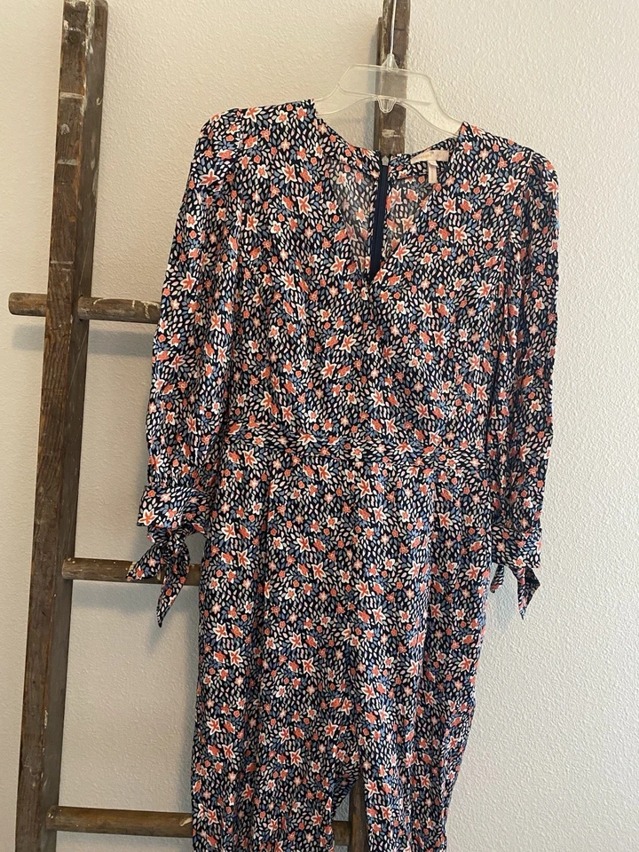 Mono mameluco manga 3/4 Rebecca Taylor en negro floral para mujer talla 4 Foto 2 de 4