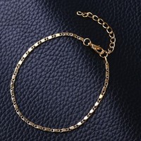 Mode Gold DüNne Kette KnöChel Charm FußKettchen Bein Armband FußSchmuck