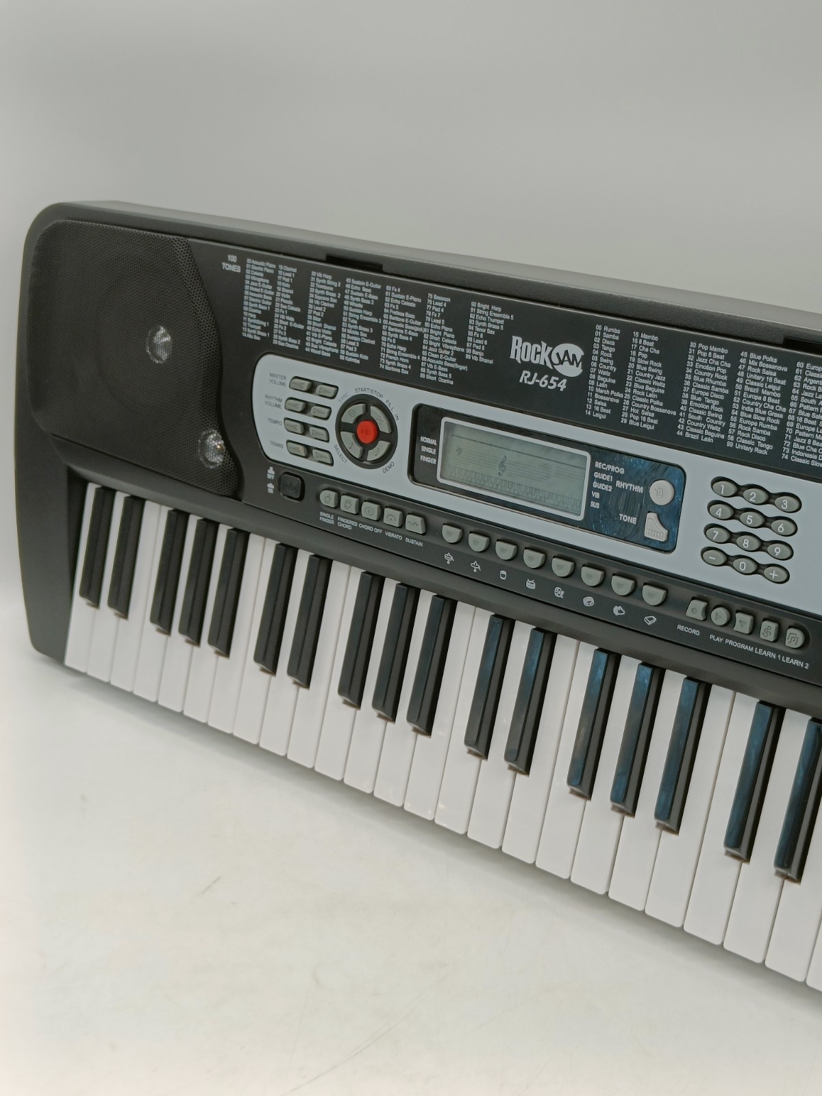 FAULTY RockJam RJ654 keyboard 54-key electronic piano black READ DESCRIPTION B