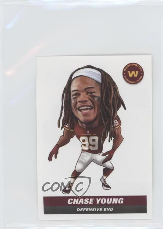 2021 Panini NFL Sticker & Card Collection Stickers Chase Young #345 00gy