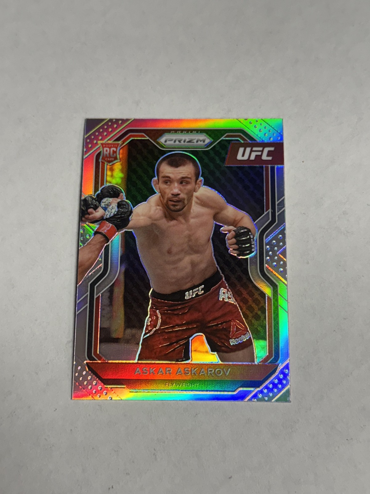 2021 Panini Prizm UFC #8 Askar Askarov Silver Prizms