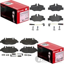 BREMBO BREMBELAGSATZ SET VORNE+HINTEN passend f&uuml;r MERCEDES VIANO VITO W639