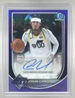 Jordan Clarkson 2025 Bowman #BCA-JC Purple Refractor Chrome Auto /250