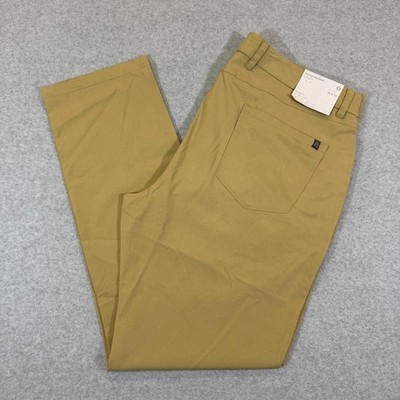 Tasc Performance Men Motion Pant Tailored Khaki Bamboo Stretch Golf 40x32 NWT