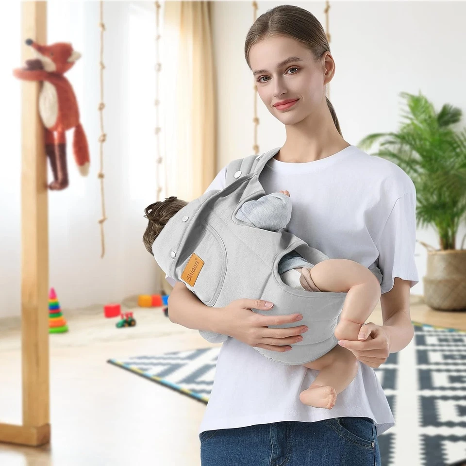 Shiaon Baby Carrier Newborn Toddler Sling Ergonomic Breathable Adjustable 7-30lb - Image 3 of 4