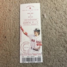 RED SOX 2018 TICKET 4/30/18 VS ROYALS~Scott Barlow MLB DEBUT