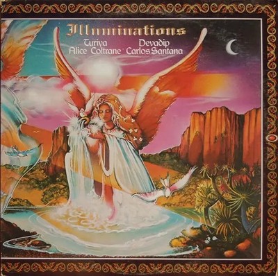 LP Devadip Carlos Santana & Turiya Alice Coltrane Illuminations NEAR MINT