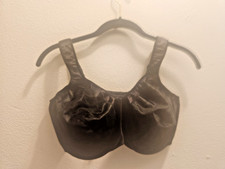 Bali Women's 36DDD Black Satin Comfort Strap Minimizer Underwire Bra 3562 19