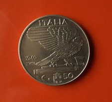 50 CENTESIMI 1940 IMPERO VITTORIO EMANUELE III MAGNETICA [SO053]