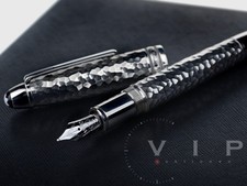 MONTBLANC MEISTERST&Uuml;CK SOLITAIRE MARTELE LE-GRAND STERLING SILVER FOUNTAIN PEN M