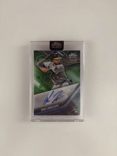 2023 Topps Chrome Black Green Refractors Shea Langeliers RC ROOKIE AUTO /99