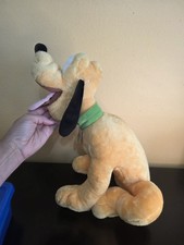 Disneylan Store Pluto Plush Dog Large Stuffed Animal  If Found Return To Mickey  