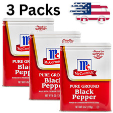 3 Packs - McCormick Pure Ground Black Pepper,...