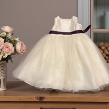 David's Bridal Flower Girl Dress w/ Tulle Size 4T est size tag missing