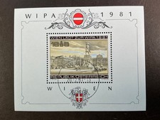 AUSTRIA USED #B345 Semi-postal Souvenir Sheet *1981* Catalog $2.75