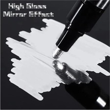 Chrome Mirror Marker Pen Waterproof Paint for Glass Ceramic Rock Plastic 2mm