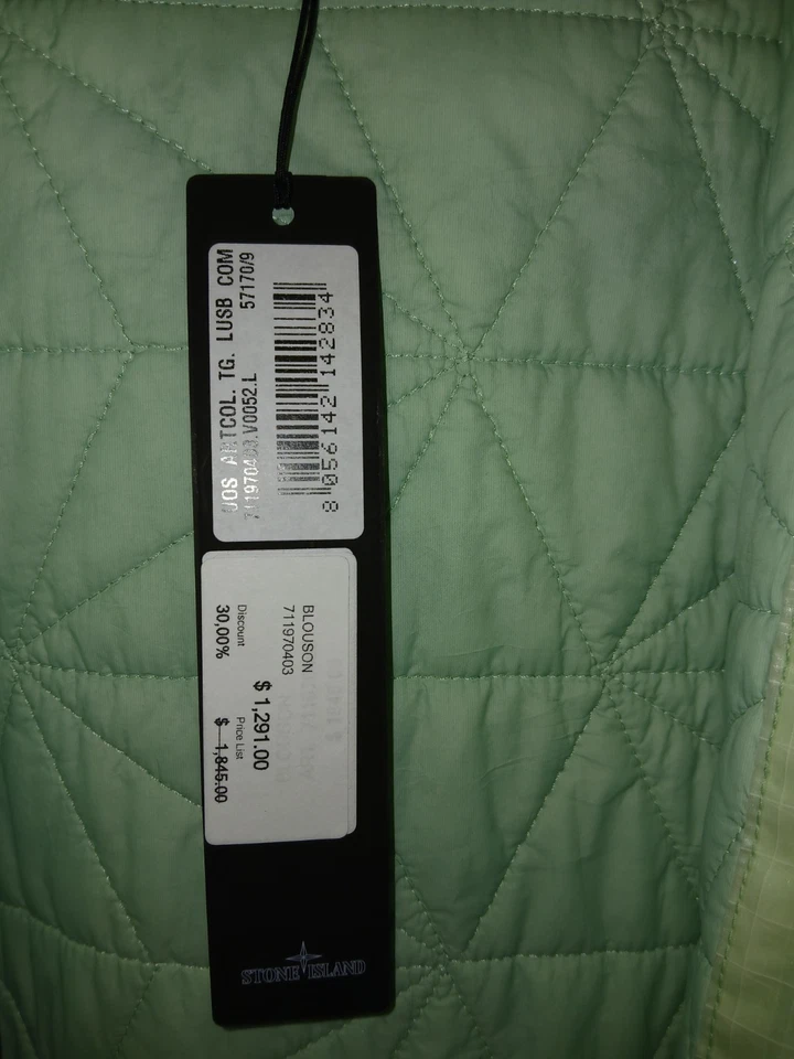Chaqueta para mujer Stone Island verde claro o menta talla L nueva con etiquetas auténtica Foto 3 de 4