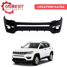 New Front Bumper Cover Upper For 2017-2021 Jeep Compass Not Fold CH1014124